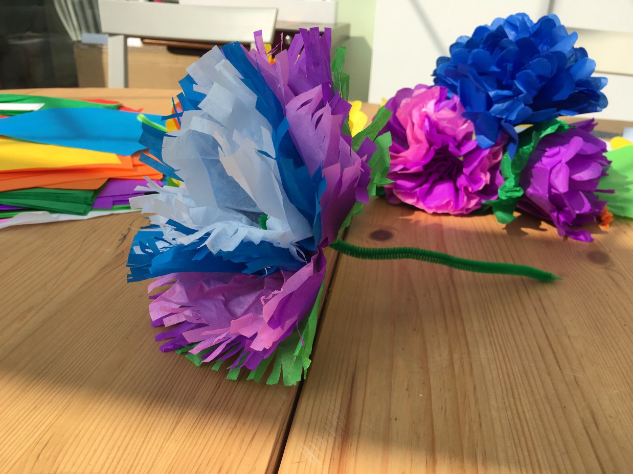 Tissue Paper Flowers – Make Time Together