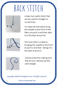 Printable Embroidery Stitch Guides – Make Time Together