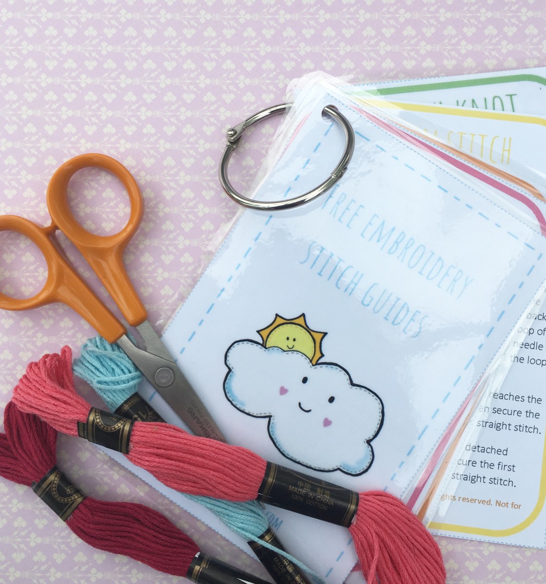 Free printable Embroidery Stitch Guide – Collection 1 – Make Time Together