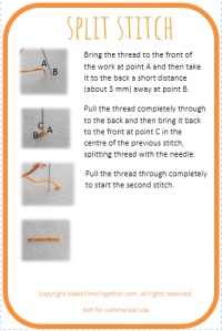 Free printable Embroidery Stitch Guide – Collection 1 – Make Time Together